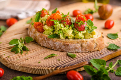 Avocado, Tomato and Marmite Toast