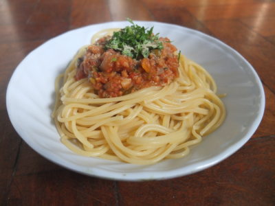 Vegan Aubergine Bolognese Sauce