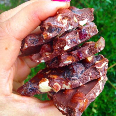 Homemade Fruit and Nut Chocolate