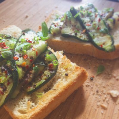 Garlic courgette