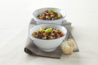 Beluga lentil salad