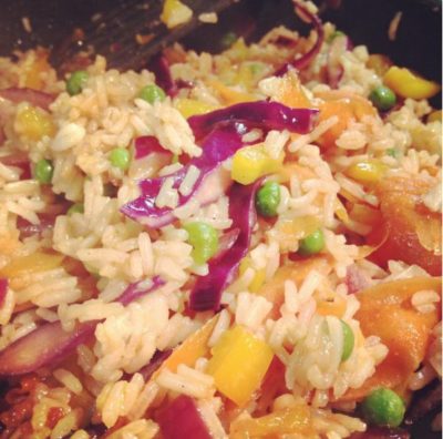 Vegan rainbox rice