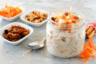 Carrot cake overnight oats