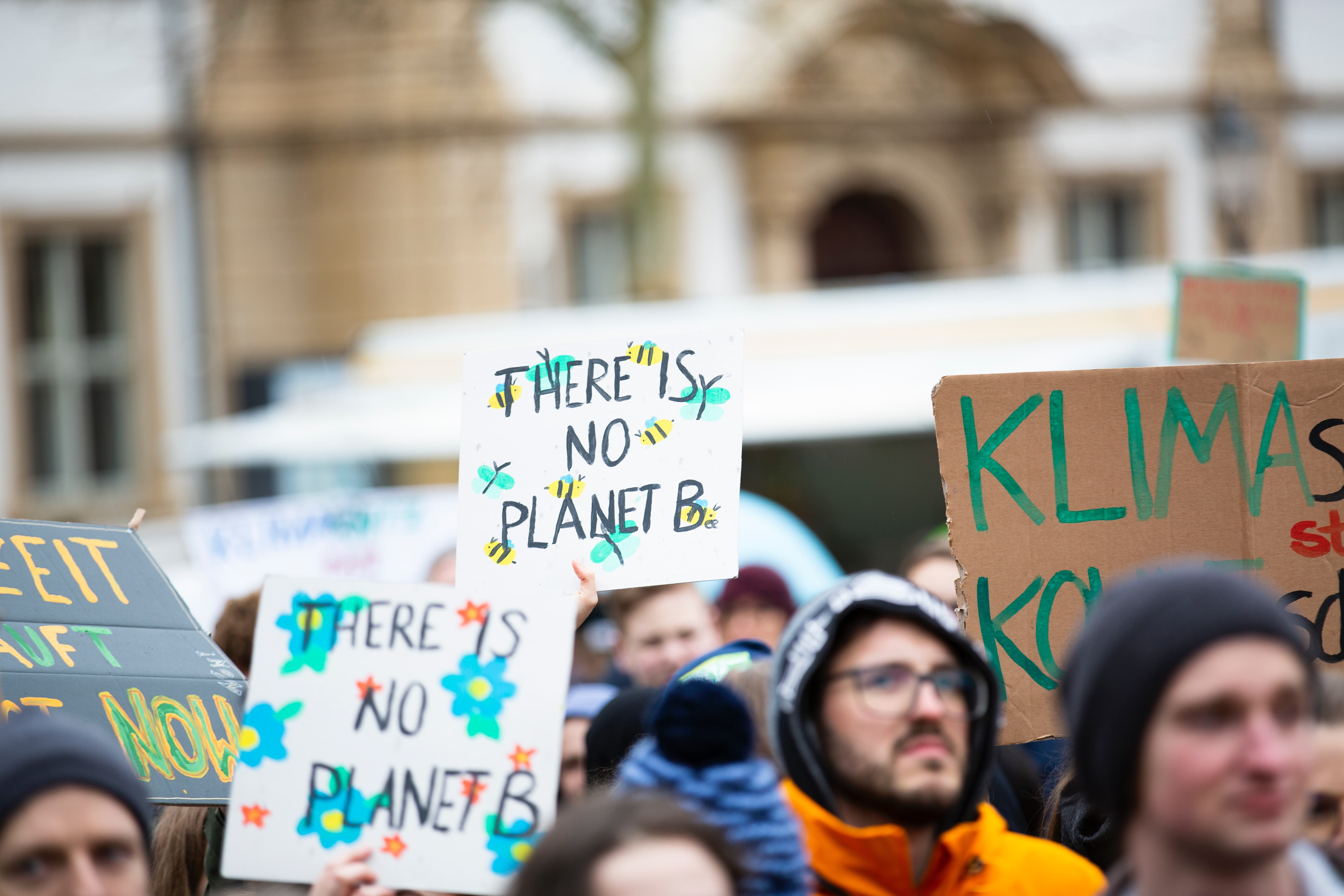 Climate change protest inspired by Greta Thunberg