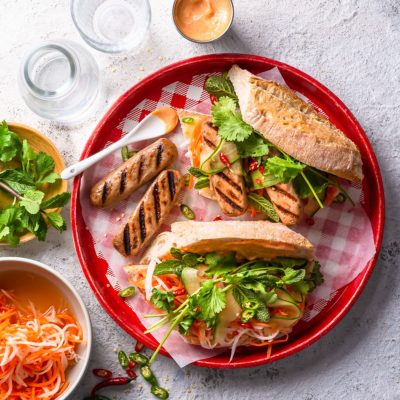 Sausage banh mi