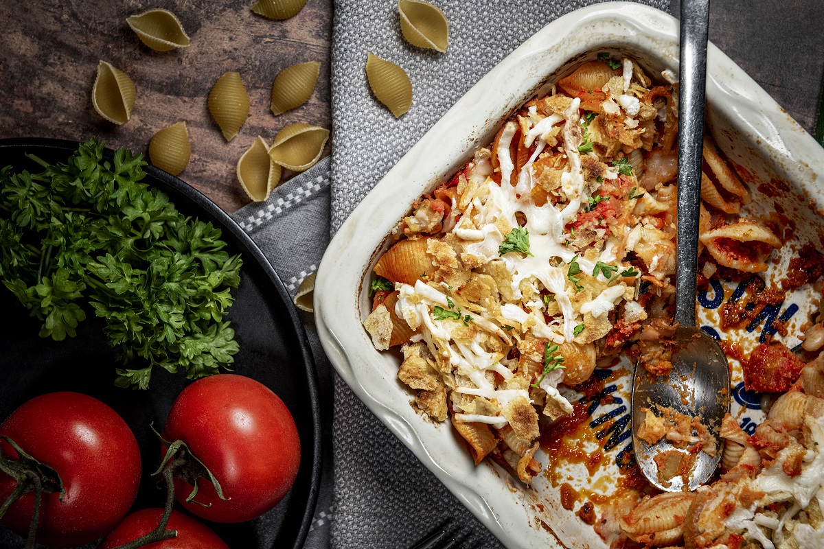 Vegan Tuna Pasta Bake