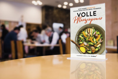 Veganes Angebot in einem Betriebsrestaurant