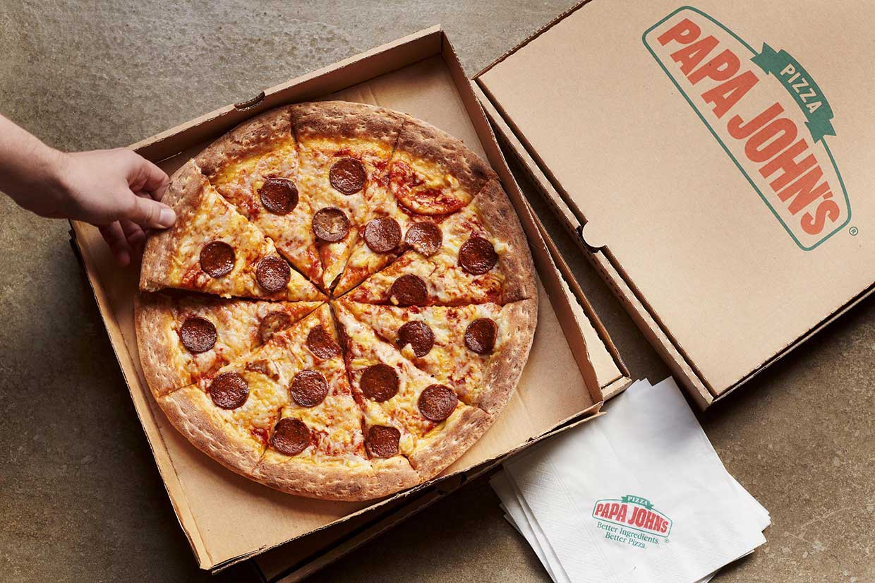 Papa John's Vegan Pepperoni Pizza