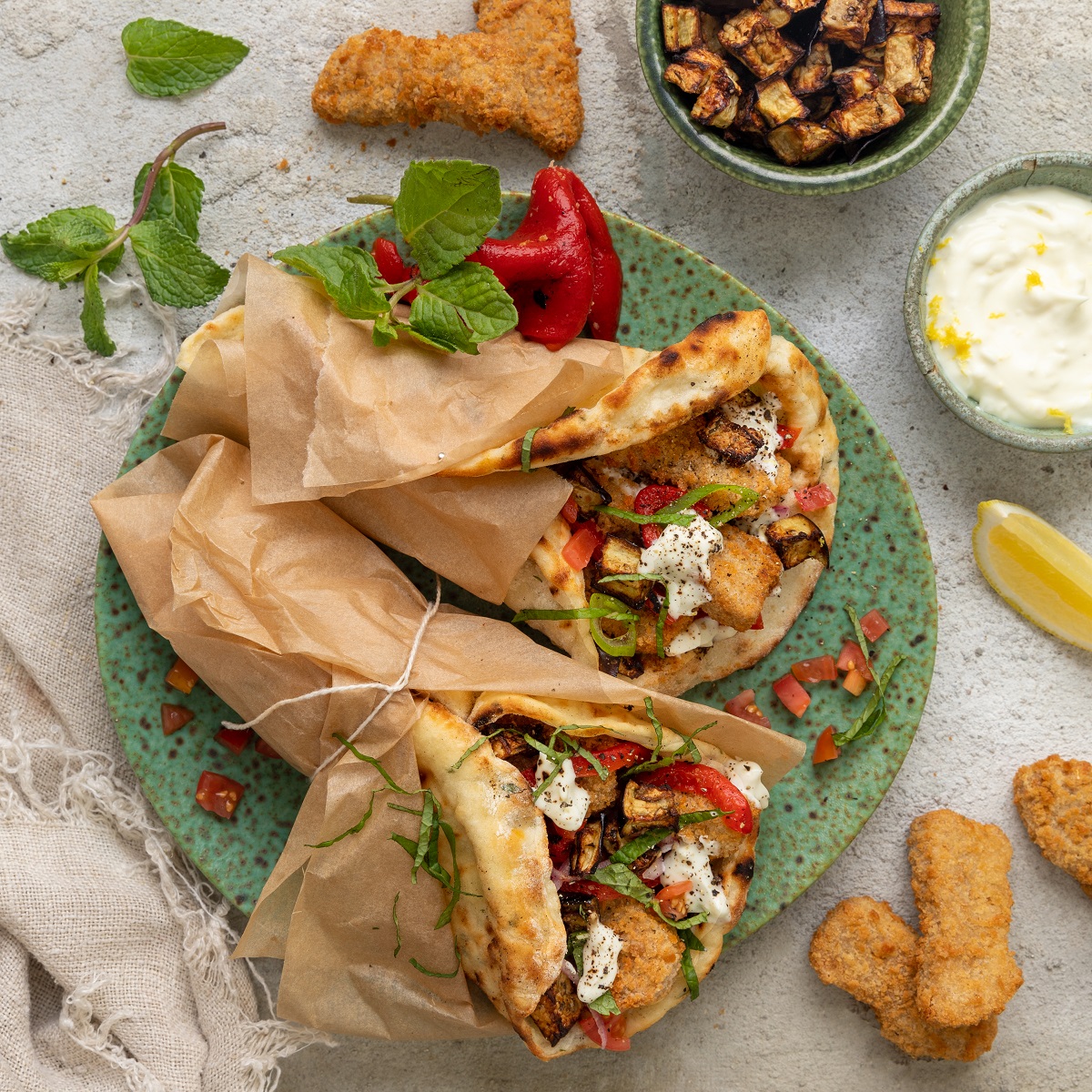 Homemade Vegan Chicken Shawarma